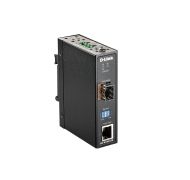 Медиа конвертор D-Link 10/100/1000 Mbps to SFP Industrial Media Converter with -40 to 70 °C operating range