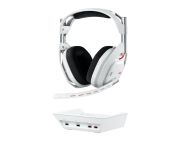 Logitech Astro A50 Lightspeed безжични слушалки с докинг станция, Бели