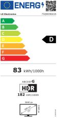 Телевизор LG 75QNED86A3A, 75" 4K QNED HDR Smart TV, 3840x2160, 120Hz Native (VRR 144Hz), DVB-T2/C/S2, Alpha 8 AI Processor, HDR 10 PRO, webOS 25 ThinQ, 4K Upscaling, WiFi 5, Dolby Vision, Bluetooth 5.1, AirPlay 2, LAN, CI, HDMI, SPDIF, Stand