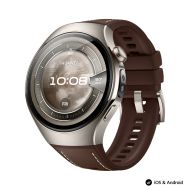 Часовник Huawei Watch 5, Rates-L29L, Brown + Huawei FreeBuds 6i White
