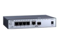 HUAWEI S5731-L4P2HT-RUA 4x10/100/1000BASE-T ports PoE++ 1xGE Hybrid Optical-electrical SFP Port 1x10/100/1000BASE-T Port PoE