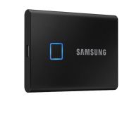 Твърд диск Samsung Portable SSD T7 Touch 2TB, USB 3.2, Fingerprint, Read 1050 MB/s Write 1000 MB/s, Black