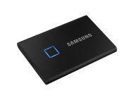 Твърд диск Samsung Portable SSD T7 Touch 1TB, USB 3.2, Fingerprint, Read 1050 MB/s Write 1000 MB/s, Black