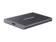 Твърд диск Samsung Portable SSD T7 1TB, USB 3.2, Read 1050 MB/s Write 1000 MB/s, Titan Gray