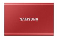 Твърд диск Samsung Portable SSD T7 500GB, USB 3.2, Read 1050 MB/s Write 1000 MB/s, Metallic Red