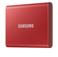 Твърд диск Samsung Portable SSD T7 2TB, USB 3.2, Read 1050 MB/s Write 1000 MB/s, Metallic Red