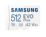 Памет Samsung 512GB micro SD Card EVO Plus with Adapter, Class10, Transfer Speed up to 130MB/s