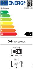Телевизор LG 43QNED82A3B, 43" 4K QNED HDR Smart TV, 3840x2160, DVB-T2/C/S2, Alpha 7 AI Processor, HDR10 / HLG, webOS 25 ThinQ, VRR / ALLM / HGiG, 4K Upscaling, WiFi 5, Voice Controll, Bluetooth 5, AirPlay 2, LAN, CI, HDMI, SPDIF, Google Cast, 2 pole Stand