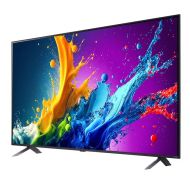 Телевизор LG 50QNED80T3A, 50" 4K QNED HDR Smart TV, 3840x2160, DVB-T2/C/S2, Alpha 5 AI 4K Gen7, HDR 10 PRO, webOS 24 ThinQ, 4K Upscaling, WiFi 5, Voice Controll, Bluetooth 5.1, AirPlay 2, LAN, CI, HDMI, SPDIF, 2 pole Stand , Silver