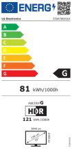 Телевизор LG 55UR78003LK, 55" 4K UltraHD TV 4K (3840 x 2160), DVB-T2/C/S2, webOS 23 Smart TV, ThinQ AI, a5 AI Processor 4K Gen6, WiFi, HDR10 pro, HLG, ALLM/HGiG, 4K Upscaling, AI Sound, Voice Controll, HDMI eARC, CI, LAN, USB, Bluetooth, 2 Pole Stand, Bla