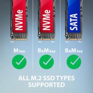 Dock USB3 M.2 NVMe + SATA SSD, AXAGON ADM2-AM