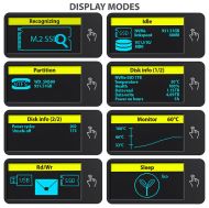 Ext case U3 C-to-M.2 Sata/NVMe,AXAGON EEM2-SD2,LCD