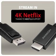 Cable DP M - HDMI M,1.8m,4K/60Hz,AXAGON RVD-HI20C2