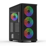 Кутия ZALMAN Z10 PLUS, Tempered Glass, RGB Mid-Tower, Черна