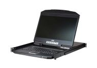 KVM Конзола ATEN 19" 8-Port PS/2-USB VGA Single Rail LCD KVM Switch