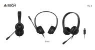 А4tech HU-8 Слушалки с микрофон, USB, въртящ се микрофон