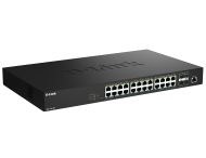Комутатор D-Link 24 Ports 2.5Gbps PoE(90W)+ 4 Ports 10G SFP+ Smart Managed Switch