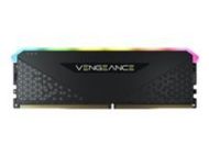 CORSAIR VENGEANCE RGB RS 8GB DDR4 3200MHz DIMM Unbuffered 16-20-20-38 Black PCB 1.35V XMP 2.0