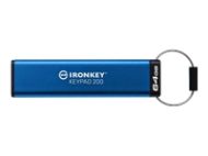 KINGSTON 64GB IronKey Keypad 200 FIPS 140-3 Lvl 3 Pending AES-256 Encrypted