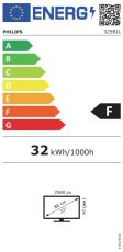 Монитор Philips 325B1L, 31.5" IPS WLED, 2560x1440@75Hz, 4ms GtG, 250cd m/2, 1200:1, DCR 50M:1, Adaptive Sync, FlickerFree, Low Blue Mode, 3Wx2, Tilt, Height Adjust, Pivot, Swivel, 2xHDMI, DP, USB hub