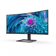 Монитор Philips 346E2CUAE, 34" Curved 1500R VA WLED, 3440x1440@100Hz, 4ms GtG, 1ms MPRT, 300cd m/2, 3000:1, Mega Infinity DCR, Adaptive Sync, FlickerFree, Low Blue Mode, 5Wx2, Tilt, Height Adjust, HDMI, DP, USB hub
