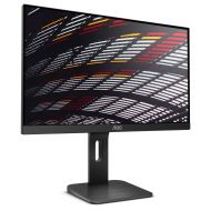 Монитор AOC 24P1, 23.8" Wide IPS LED, 5 ms, 1000:1, 50M:1 DCR, 250 cd/m2, FHD 1920x1080@60Hz, FlickerFree, Low Blue Light, Tilt, Height Adjust, Pivot, Swivel, USB, D-Sub, DVI, HDMI, DP, Headphone Out, 2Wx2, Black