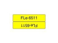 BROTHER FLe-6511 Black on White Flag Tape for Brother P-touch D800W P900W P950NW