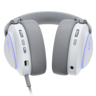 Геймърски безжични слушалки ASUS ROG Delta II White - USB-C, Aura Sync RGB