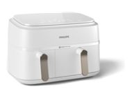 PHILIPS Airfryer Series 3000 dual basket white
