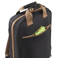 HAMA Раница за лаптоп "Ultra Lightweight", до 41 см (16,2"), черно с кафяво