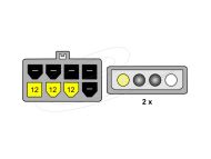 Delock Кабел PCI Express захранване 8 pin към 2 x 5¼“  за видео-карти, 12V, 15 см,  82397