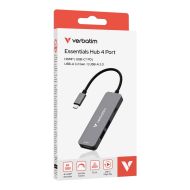USB хъб Verbatim USB-C Essentials Multiport Hub 4 Port