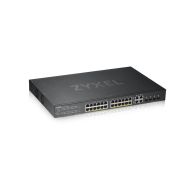 Комутатор ZyXEL GS1920-24HPv2, 28 Port Smart Managed Switch 24x Gigabit Copper and 4x Gigabit dual pers., hybird mode, standalone or NebulaFlex Cloud