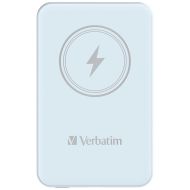 Външна батерия Verbatim MCP-5BE Power Pack 5000 mAh with UBS-C PD 20W / Magnetic Wireless Charging 15W Blue