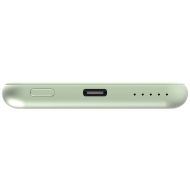 Външна батерия Verbatim MCP-5GN Power Pack 5000 mAh with UBS-C PD 20W / Magnetic Wireless Charging 15W Green
