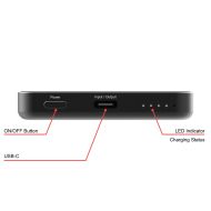 Външна батерия Verbatim Charge 'n' Go Essentials Power Bank Magnetic Wireless 5000mAh Black