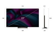 Телевизор LG OLED77C51LA, 75" UHD OLED evo, 4K (3840 x 2160), DVB-C/T2/S2, Full Cinema Screnn, Alpha 9 AI 4K Gen8, 120Hz Native (VRR 144Hz), ThinQ AI, HDR10, VRR, NVIDIA G-SYNC, AMD FreeSync, Dolby Vision, Dolby Atmos, Wi-Fi 6, Bluetooth, HDMI, USB, Airpl
