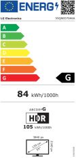 Телевизор LG 55QNED70A6A, 55" 4K QNED HDR Smart TV, 3840x2160, DVB-T2/C/S2, Alpha 7 AI Processor, HDR10 / HLG, webOS 25 ThinQ, VRR / ALLM / HGiG, 4K Upscaling, WiFi 5, Voice ID, Bluetooth 5.0, AirPlay 2, LAN, CI, HDMI, SPDIF, Google Cast, 2 pole Stand