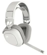Геймърски слушалки с микрофон Corsair HS80 MAX White безжични и блутут PC/PS5/PS4