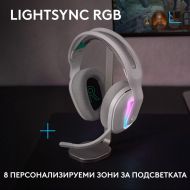 Геймърски слушалки Logitech G522 Lightspeed Wireless RGB, Микрофон, Бели