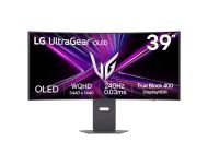 Монитор LG 39GX900A-B, 39", OLED UltraGear 21:9 Curved, 0.03 ms, WQHD (3440x1440), 240Hz, HDR 10, 1500000:1, 250 cd/m2, DCI-P3 98.5%, VRR, Free-sync, G-Sync, USB-C, PD 65W, HDMI, DP, PBP, Speakers 7Wx2, LG Switch, Height, Swivel, Tilt, Black