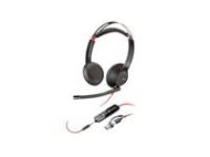 HP Poly Blackwire 5210 Monaural USB-C Headset +3.5mm Plug +USB-C/A Adapter