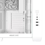 Кутия ASUS A32 PLUS Tempered Glass + 4 ARGB Вентилатора - White