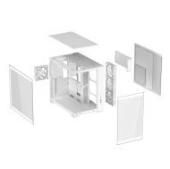 Кутия ASUS A32 PLUS Tempered Glass + 4 ARGB Вентилатора - White