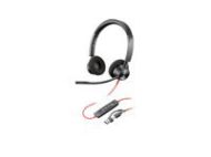 HP Poly Blackwire 3320 Stereo USB-C Headset +USB-C/A Adapter