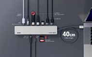 ATEN Докинг 11-in-1 USB-C Multiport Dock + Power Pass-Through, 2 x HDMI, LAN,3.5mm, USB-C, SD Card , microSD, 3 x USB 3.2