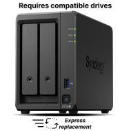 Мрежов сторидж NAS Synology DS725+, за 2 диска 3.5"/2.5", 2 x M.2 NVMe