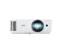 Мултимедиен проектор Acer Projector S1287, DLP, Short Throw 0.6, XGA (1024x768), Max WUXGA (1920x1200), 4000 ANSI Lumens, 20,000:1 Dynamic Black, HDMI 3D Ready, 2x HDMI (1.4b), DC Out (5V/1A, USB-A), RS232, Speaker 16W, Bluelight Shield, 3.1 kg, 3Y, White
