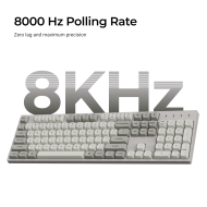 Геймърска Механична клавиатура Keychron C2 Pro 8K QMK - Super Brown Switch, Full Size