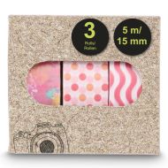 HAMA Хартиено тиксо за снимки, 1.5x500 см, различни мотиви, в комплекти от 3 бр